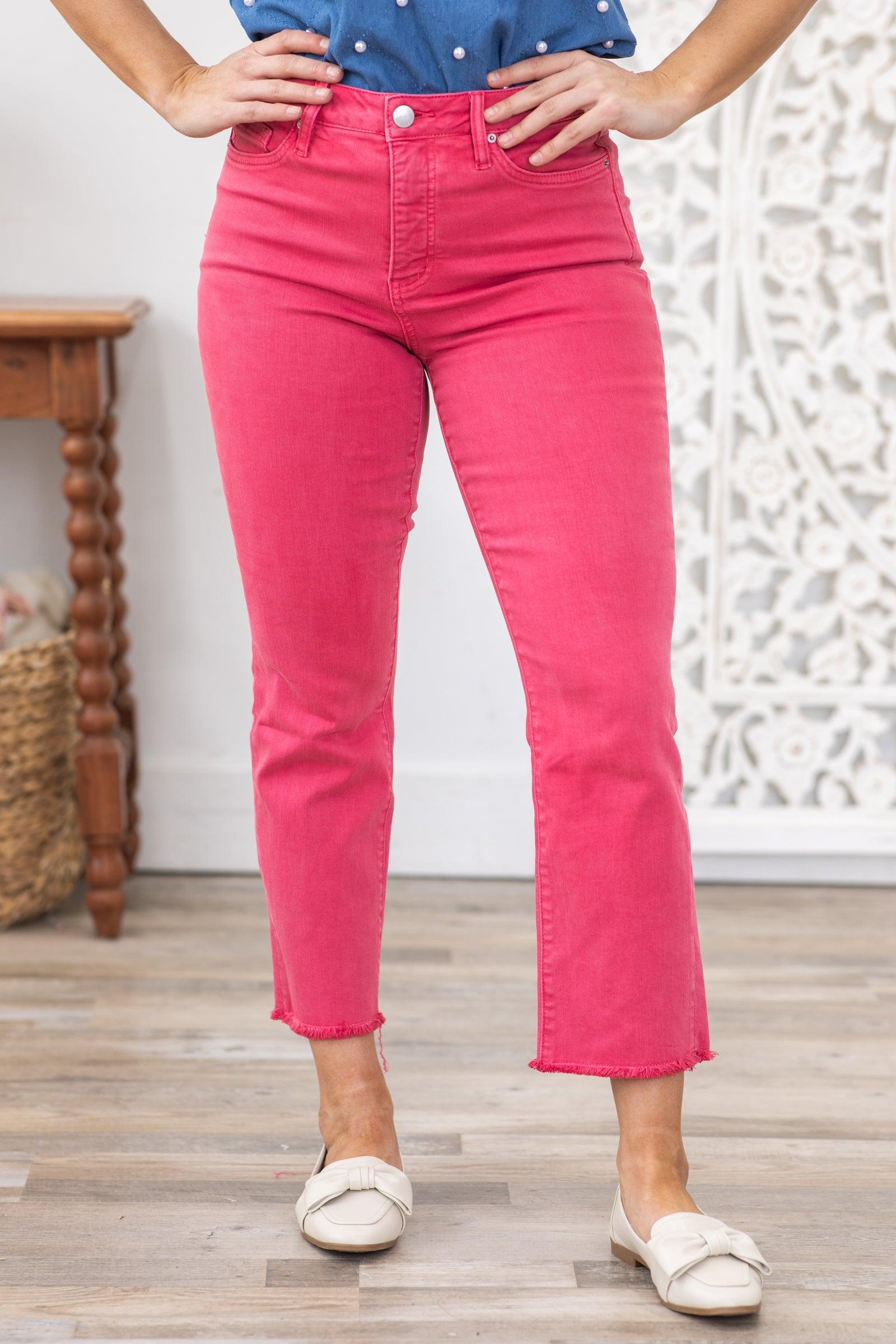 RFM Berry Crop Tummy Support Straight Leg Jean Product Image