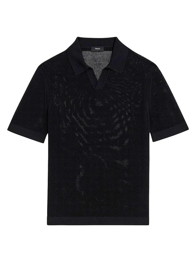 Mens Cairn Knit Polo Shirt Product Image