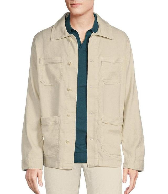 Cremieux Blue Label Tahiti Collection Linen Field Shirt Jacket Product Image