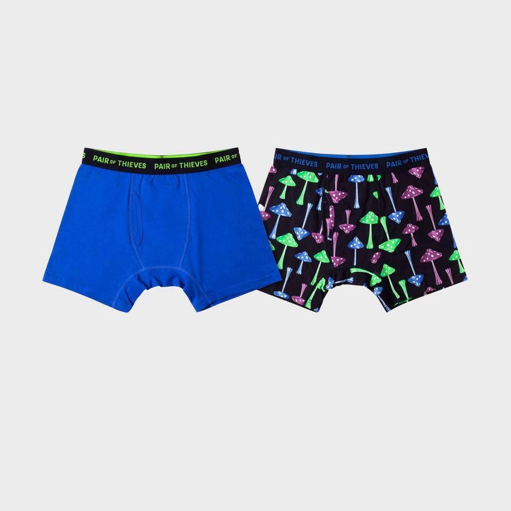 Pair of Thieves Mens Mushroom Print Super Soft Boxer Briefs 2pk Product Image