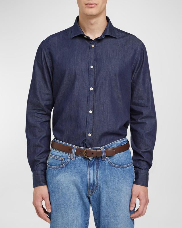 Mens Chambray Sport Shirt Product Image