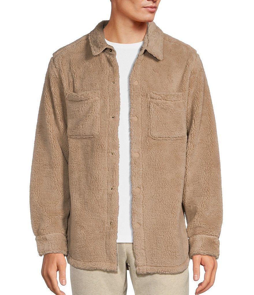 UGG® Loungewear Tasman Long Sleeve Fleece Shirt Jacket Product Image