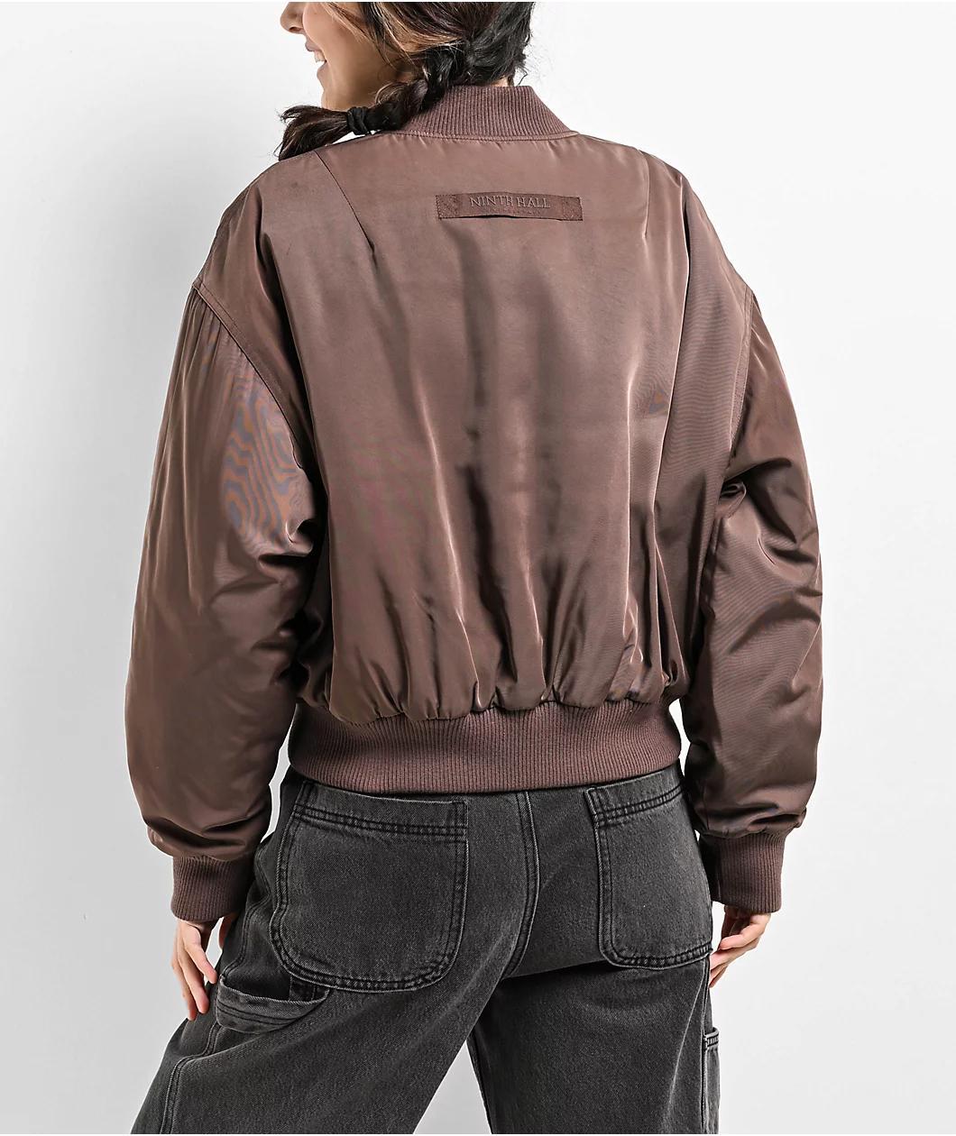 Ninth Hall Orion Brown Bomber Jacket Product Image