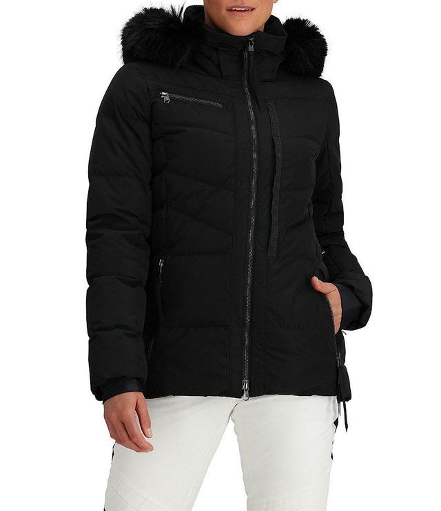 Obermeyer Resort Circe Faux Fur Hooded Zip Front Down Jacket Product Image