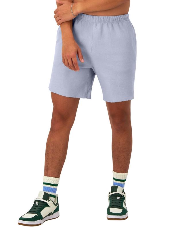 Mens Champion Reverse Weave Cut-Off Shorts, Relay, Superior Sports Label, 7 Washed Cresting Wave Grn XL Product Image