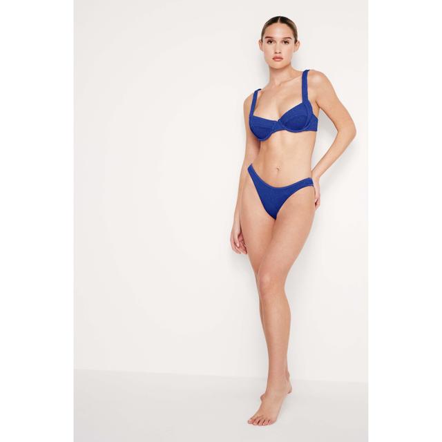 Womens Always Fits Classic Bikini Bottom | Capri Blue, Size XXS/XS | Good American by Khlo Kardashian Product Image