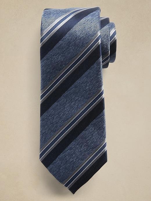 Solid Silk-Blend Tie Product Image