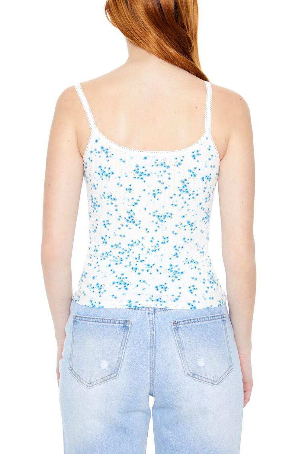 Floral Print Lace-Trim Cami | Forever 21 Product Image