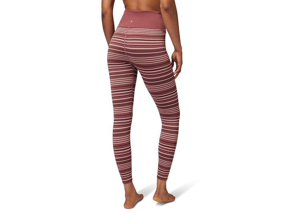 Spiritual Gangster Wrap Front Love Sculpt 7/8 Leggings (Washed Stripe) Women's Clothing Product Image