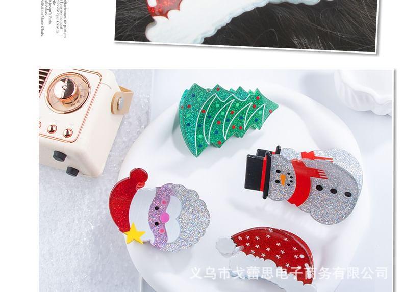 Christmas Acrylic Hair Clips (Various Designs) Product Image