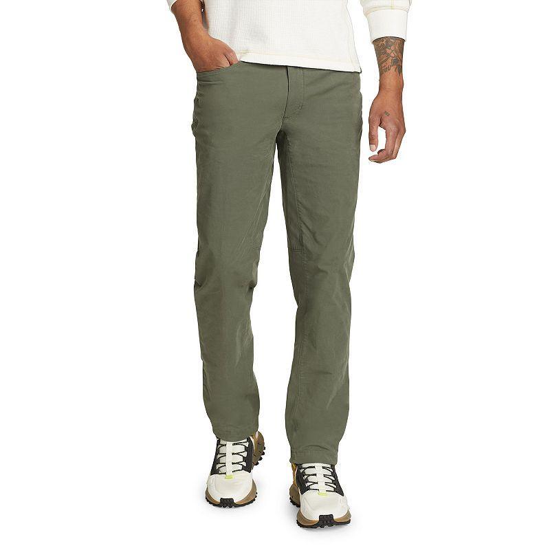 Mens Eddie Bauer Voyager Flex Twill Pant Lt Beige Product Image