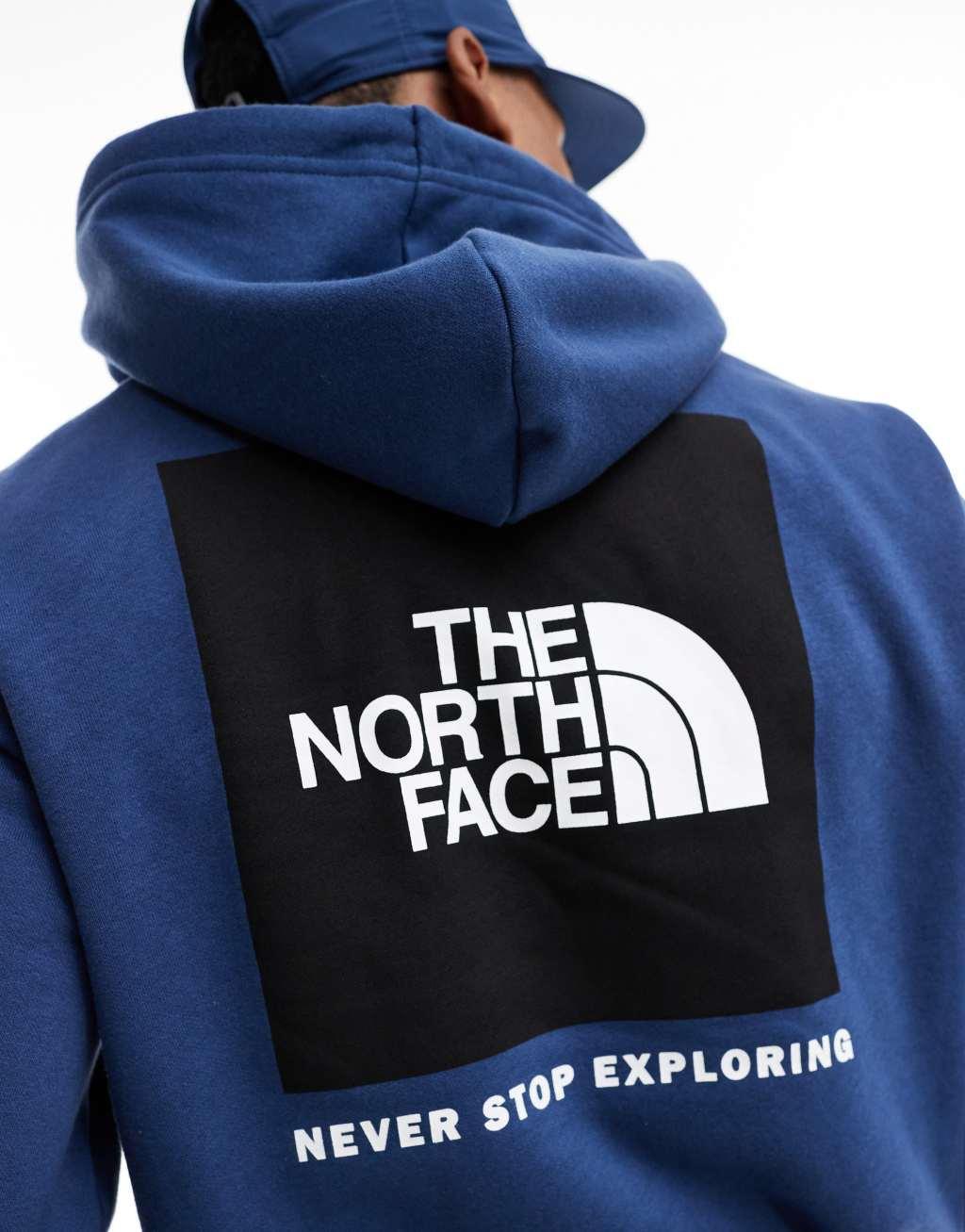 The North Face Box NSE hoodie in blue Product Image