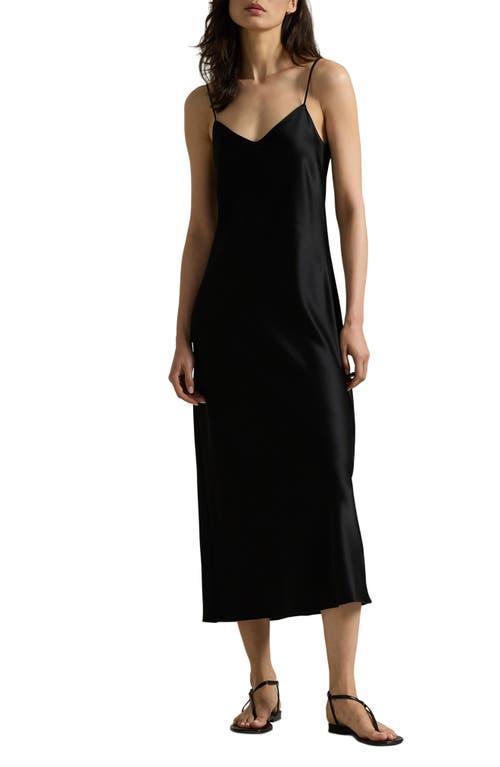 POLO RALPH LAUREN Midi Slip Dress In Polo Black Product Image