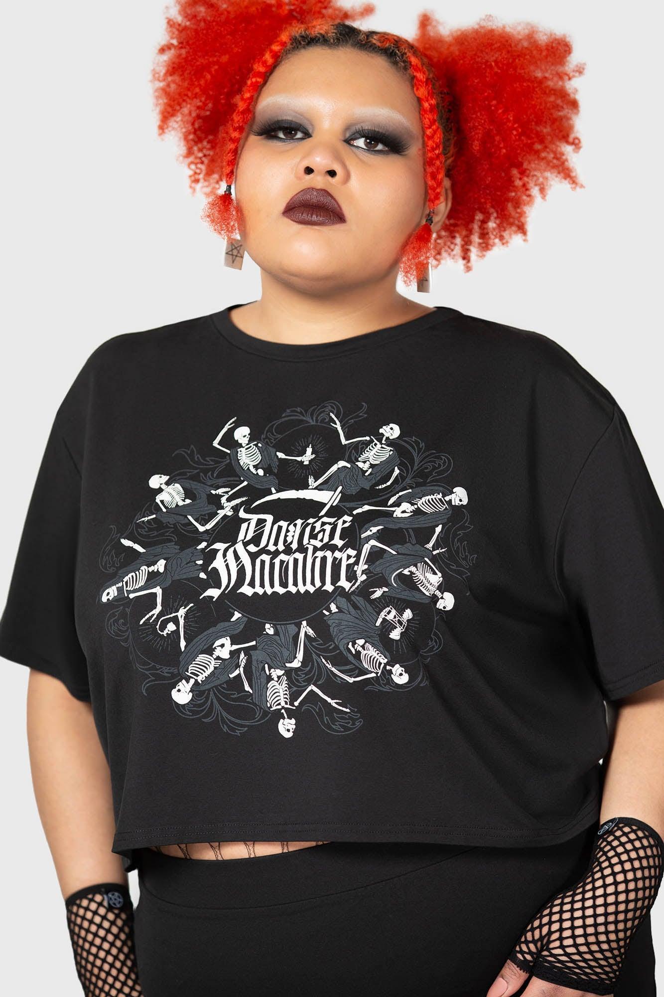 Danse Macabre Crop Top [PLUS] Female Product Image