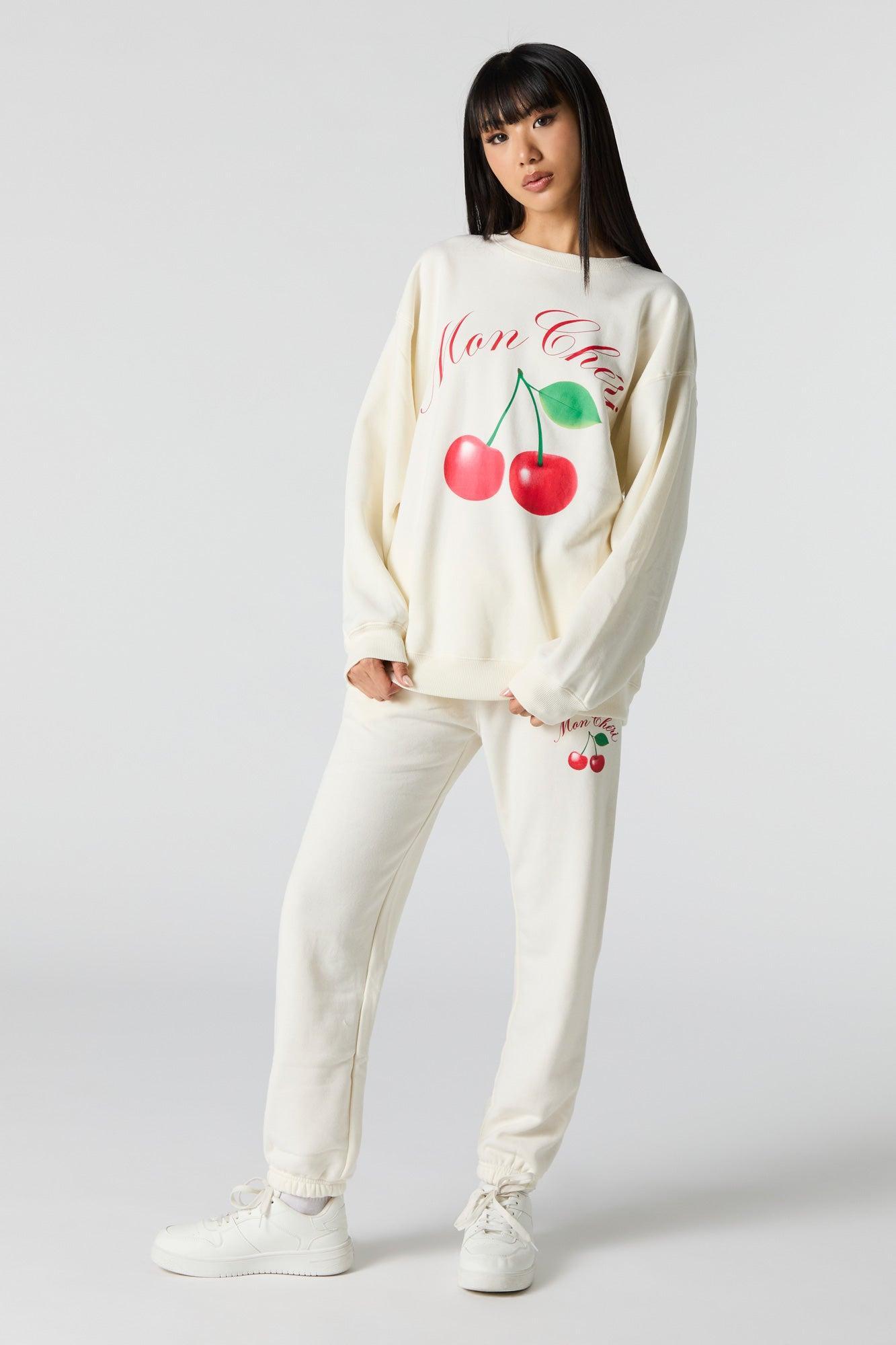 Cutesy Graphic Fleece Jogger Female Product Image