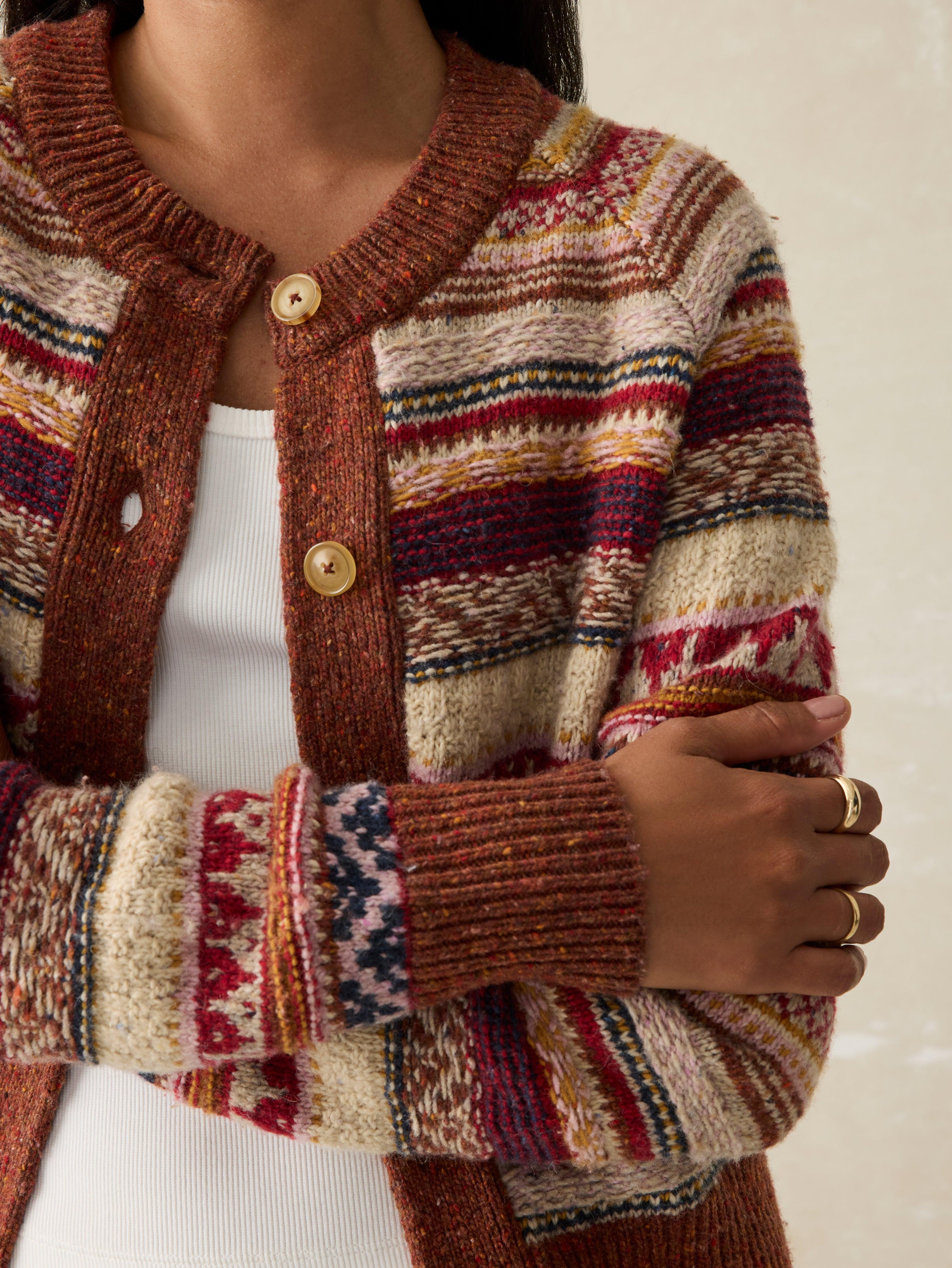 Marley Fairisle Cardigan - Orchard Fairisle Female Product Image