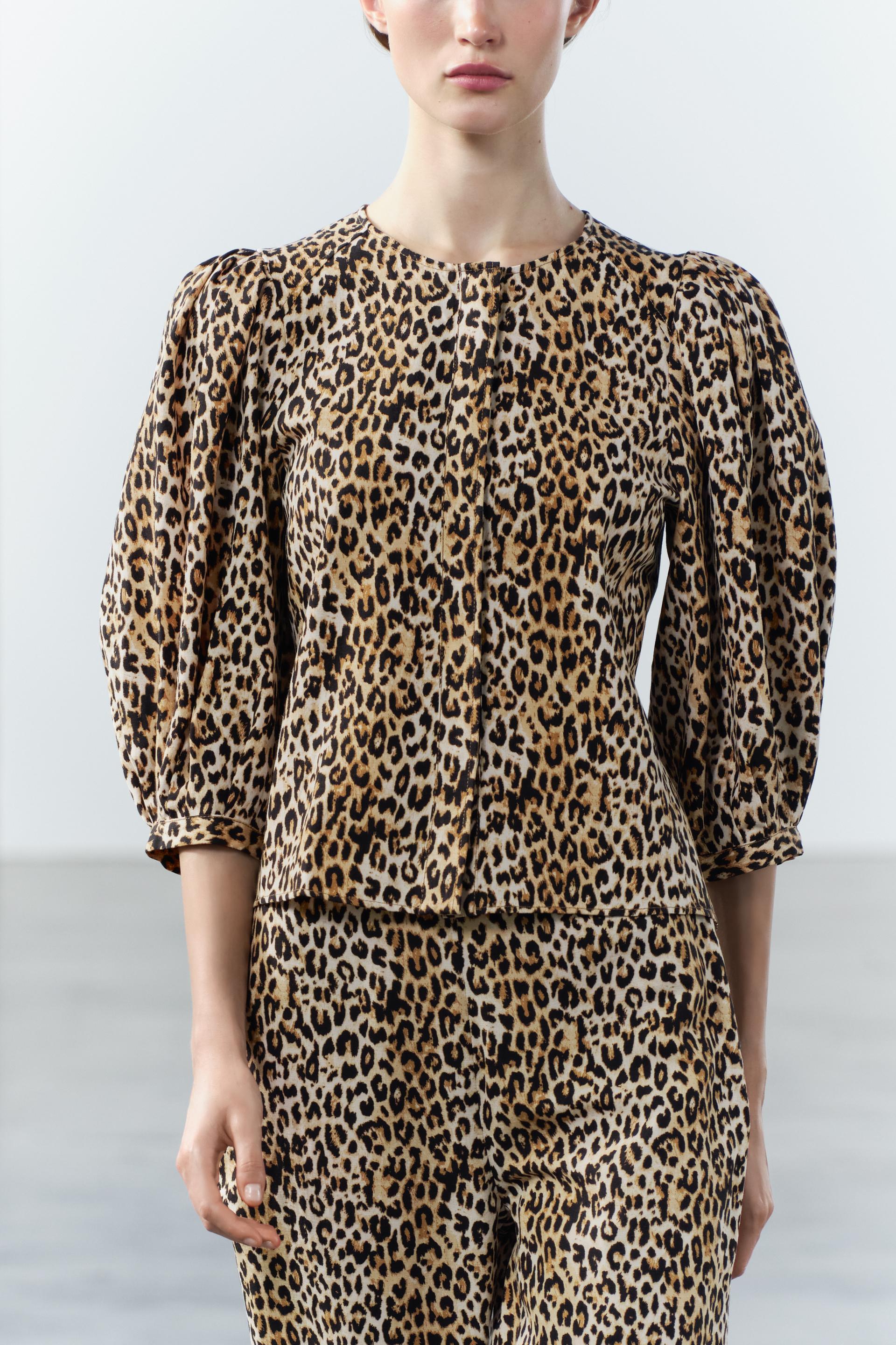 ANIMAL PRINT BLOUSE ZW COLLECTION Product Image