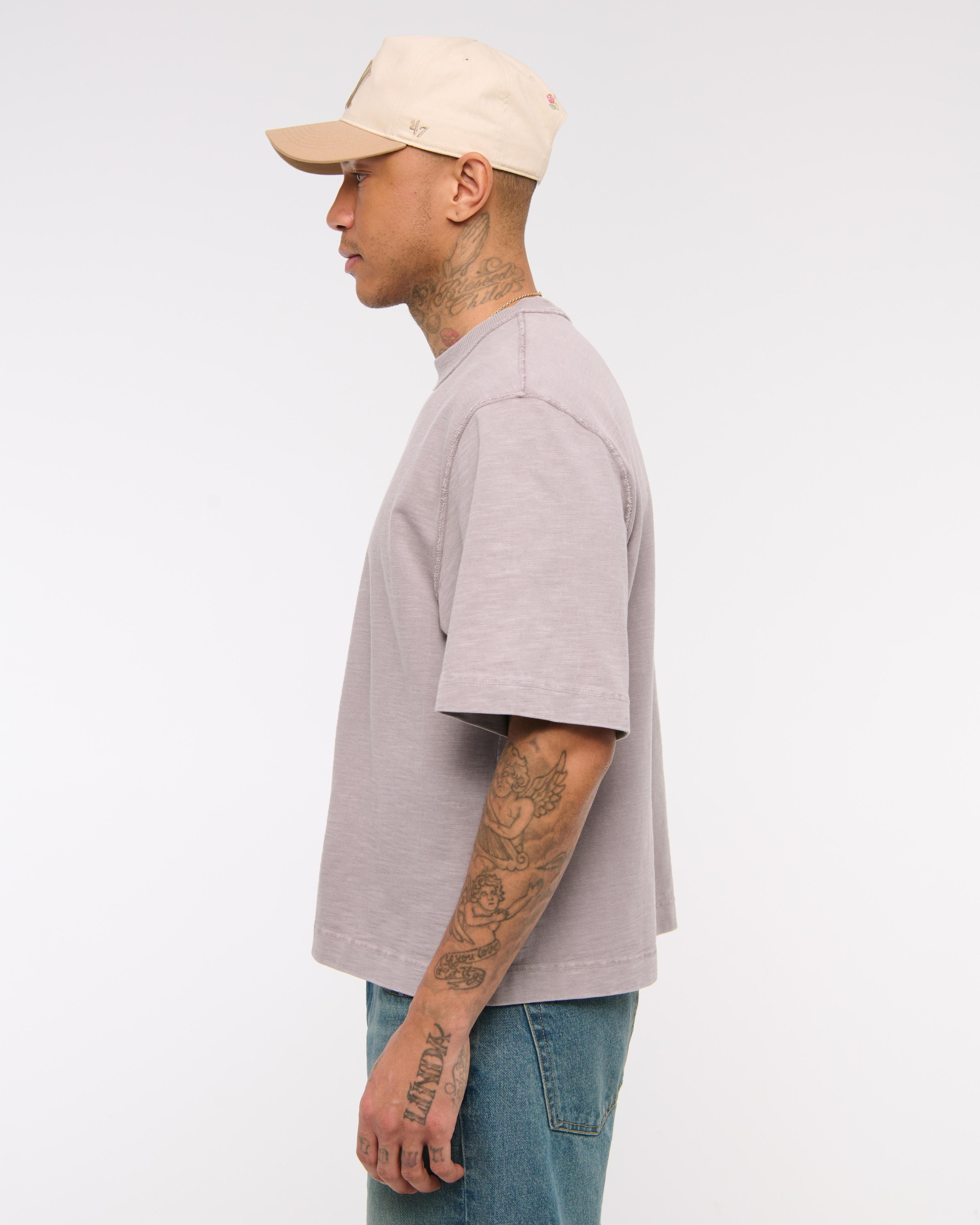 Premium Heavyweight Slub Cropped Tee Product Image