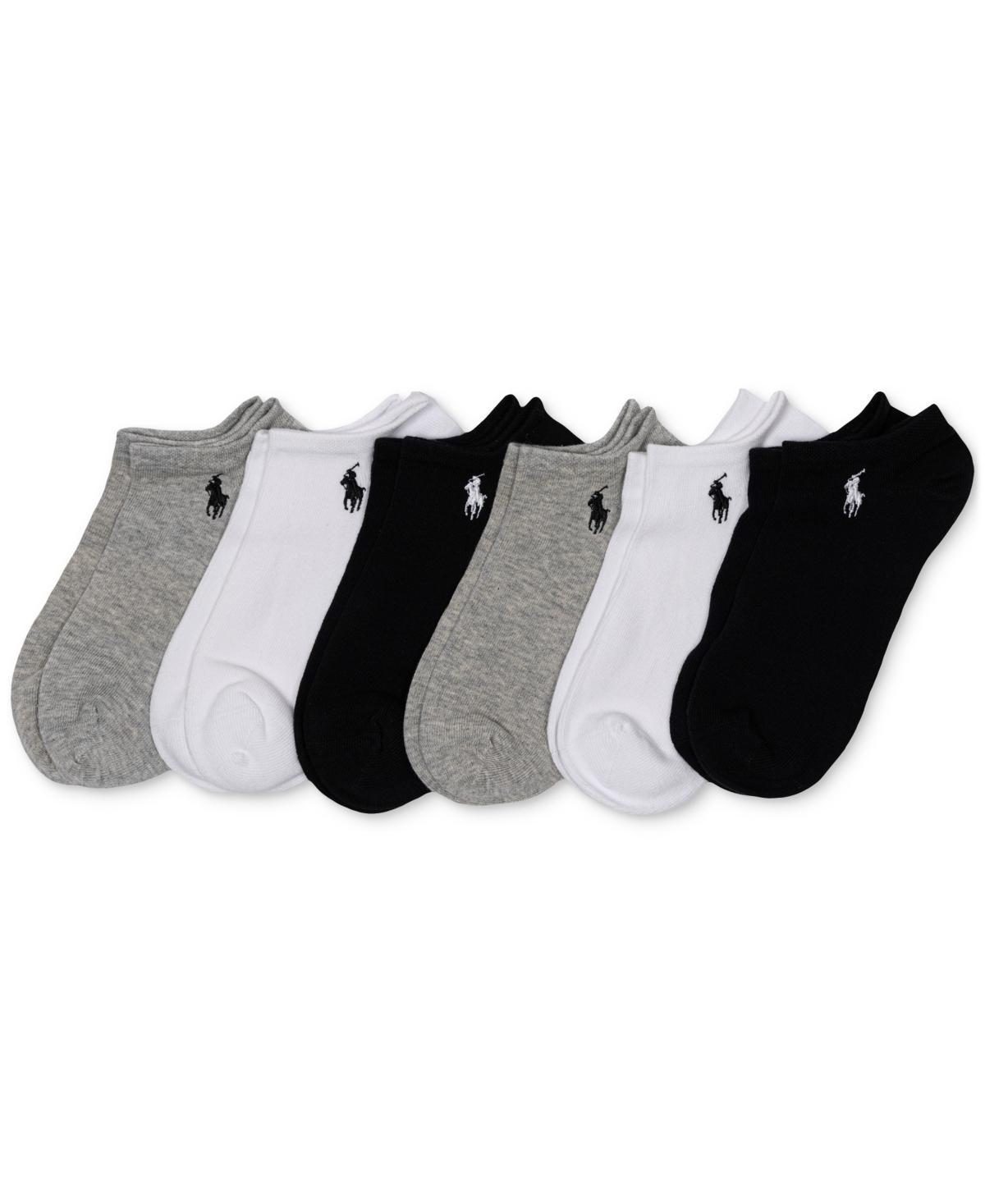 Polo Ralph Lauren Womens 6-Pk. Flat Knit Low-Cut Socks Product Image