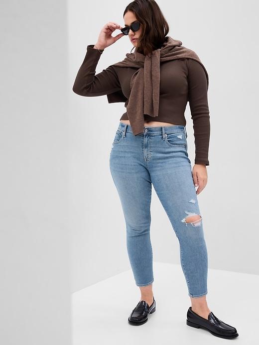 Mid Rise True Skinny Jeans Product Image