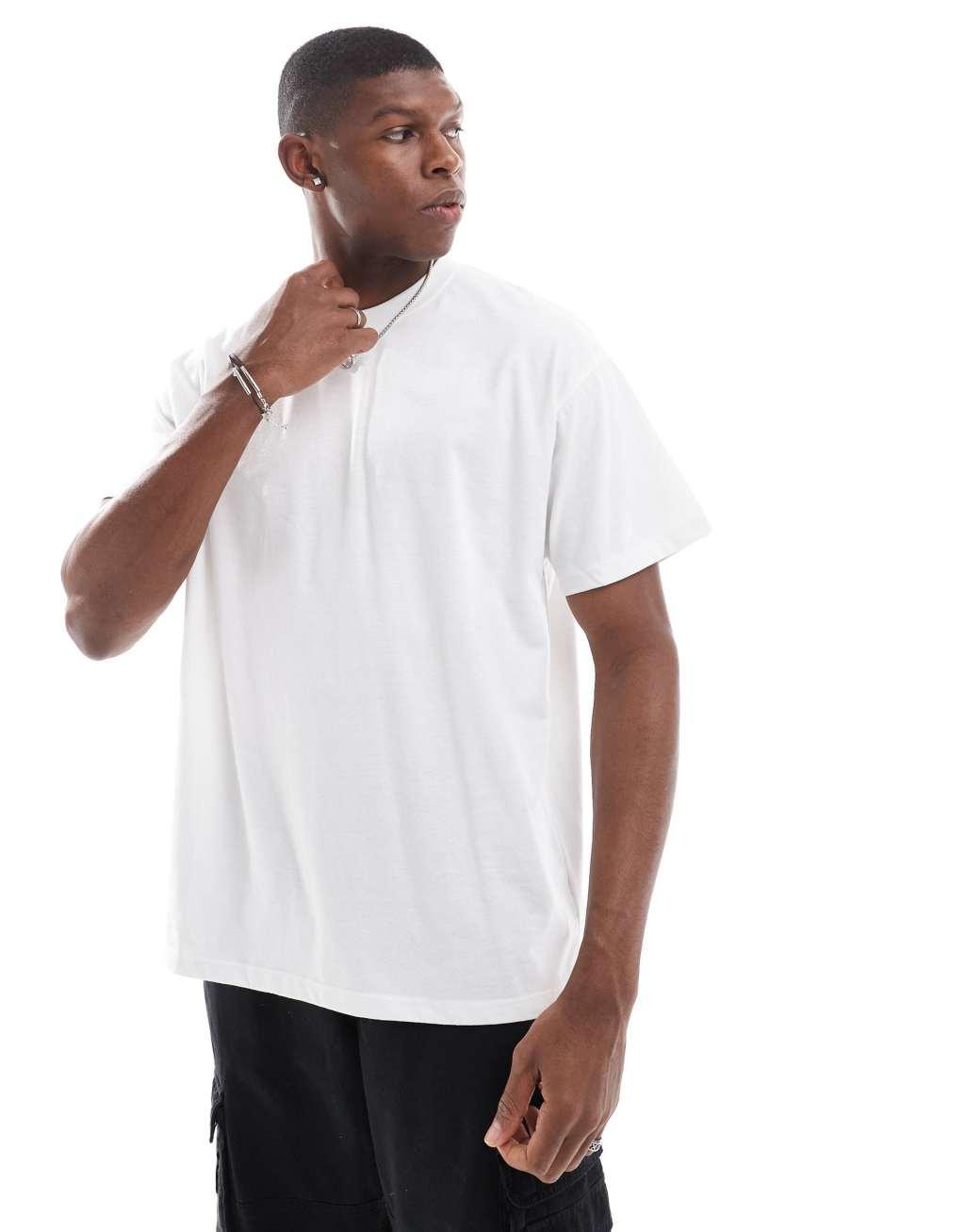 DTT oversized T-shirt in white Product Image