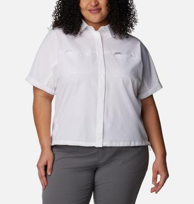 Columbia Women's Boundless Trek Short Sleeve Button Up - Plus Size- Product Image