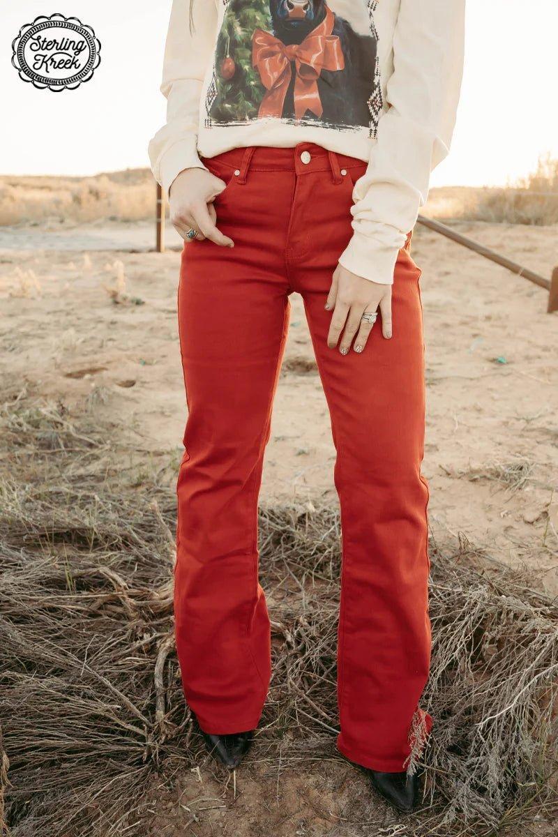 Walking West Denim Red Product Image