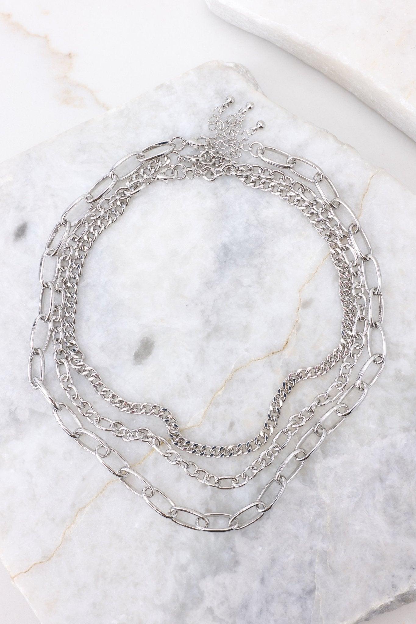 Totally Magical Silver Layered Necklace Product Image