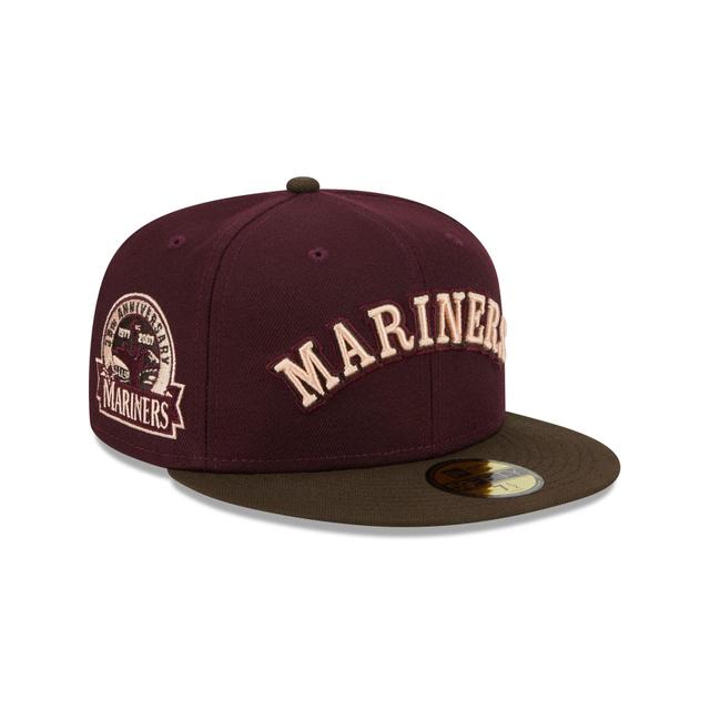 Seattle Mariners Berry Chocolate 59FIFTY Fitted Hat Male Product Image