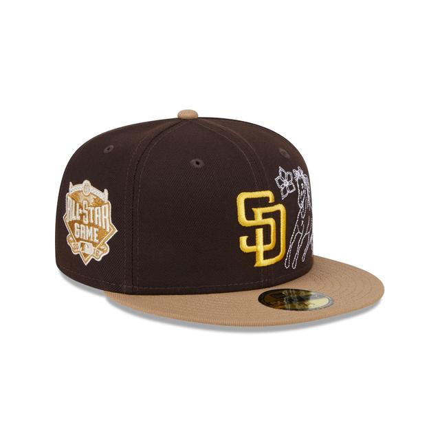 San Diego Padres Western Khaki 59FIFTY Fitted Hat Male Product Image