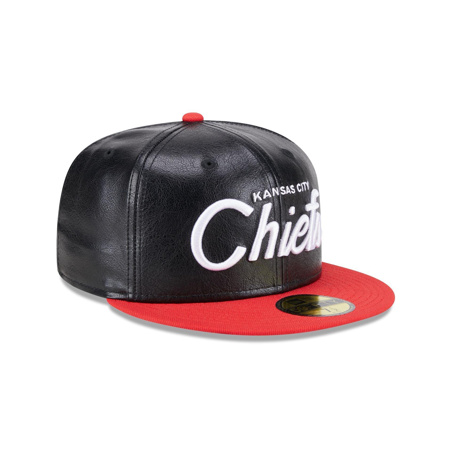 Kansas City Chiefs Faux Leather Crown 59FIFTY Fitted Hat Male Product Image