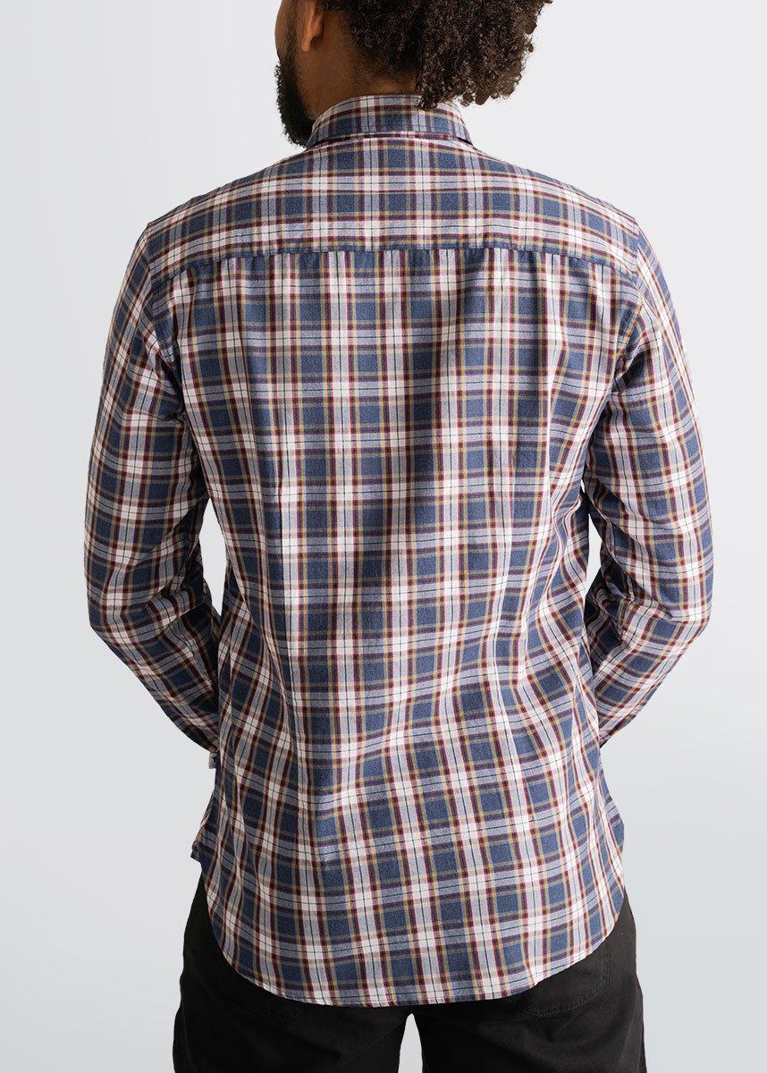 Soft-Wash Tall Button-Up Shirt in Indigo Plaid Product Image