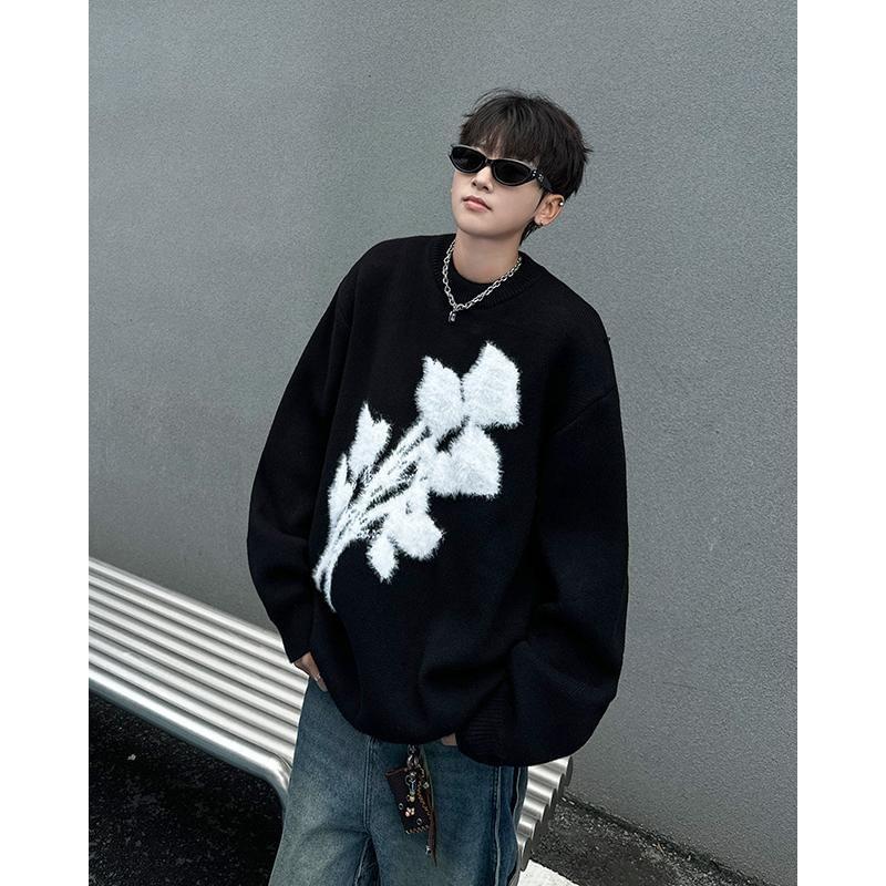 Crewneck Jacquard Sweater Product Image