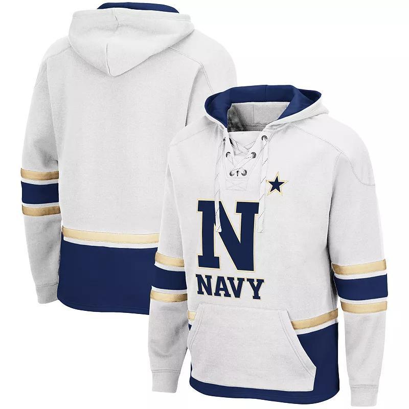 Mens Colosseum Navy Midshipmen Lace Up 3.0 Pullover Hoodie Product Image