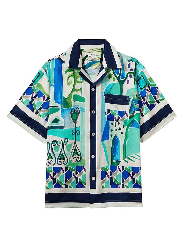 Mens Belize Abstract Camp Shirt Product Image