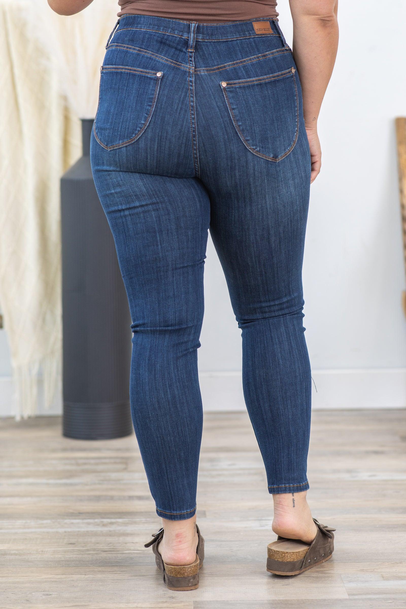 Judy Blue High Rise Pull On Skinny Jeans Product Image