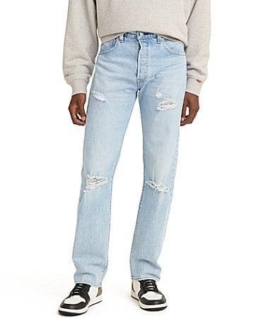 Levis 501 93 Stretch Original Fit Destructed Jeans Product Image