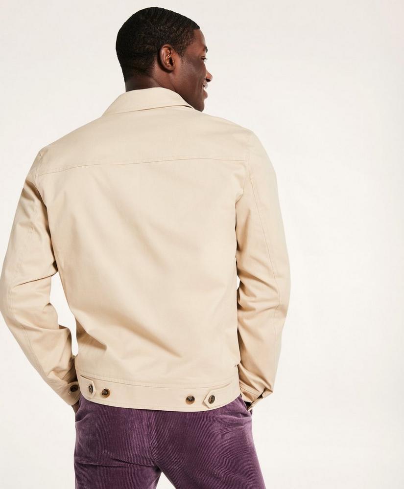 Stretch Cotton Twill Bomber Jacket Product Image