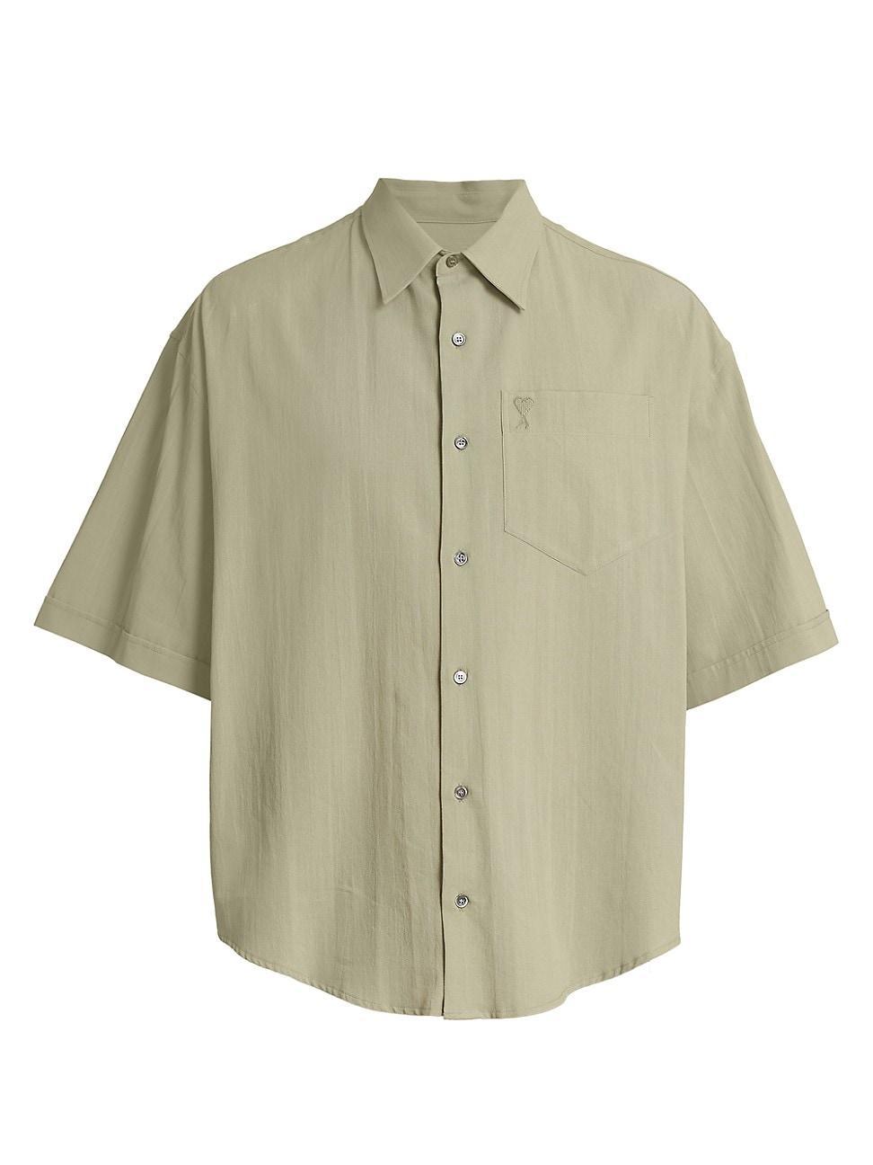 Mens Cotton Boxy-Fit Shirt Product Image