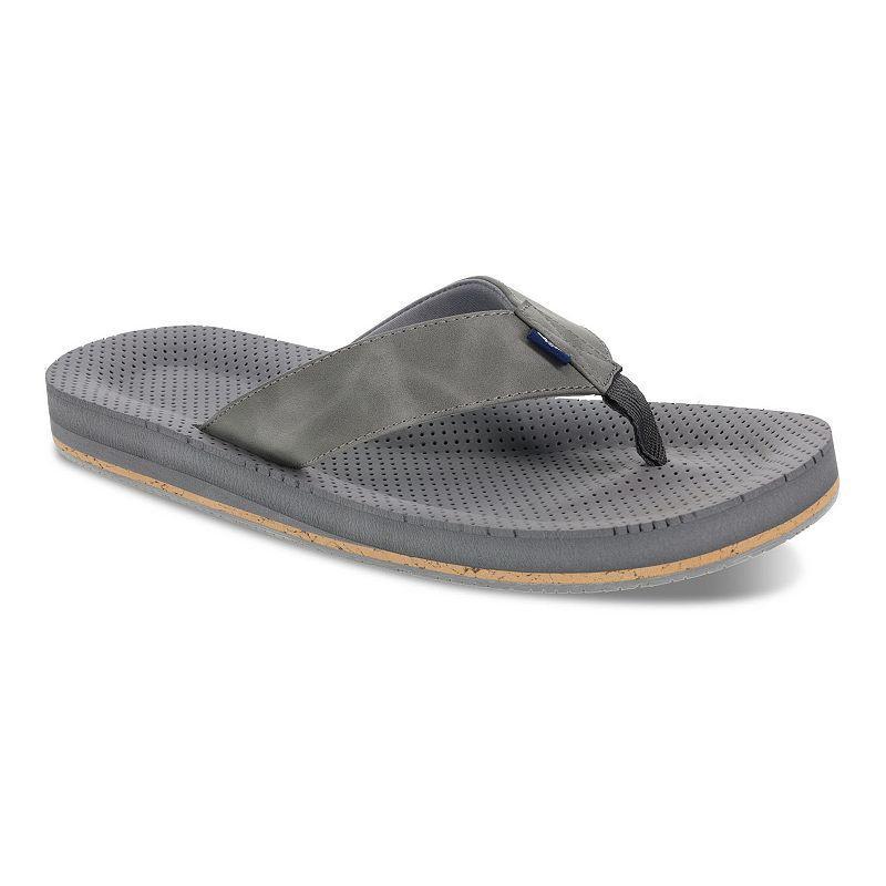 Dockers Mens Performance Flip Flop Sandals Grey Product Image