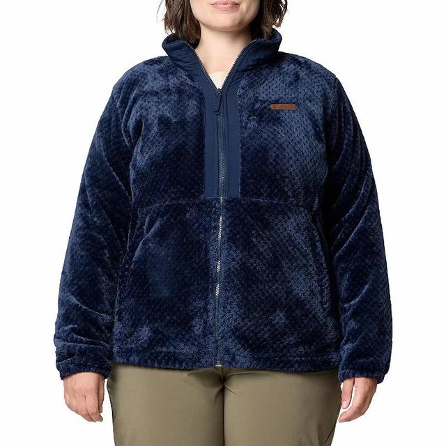 Plus Size Columbia Fire Side III Full Zip Fleece Jacket, Womens Dark Grey Product Image