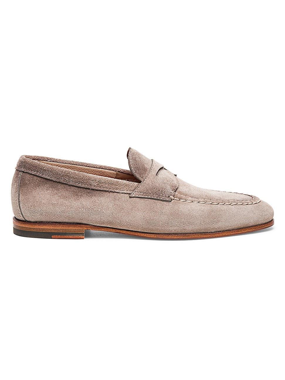 Mens Door Suede Penny Loafers Product Image