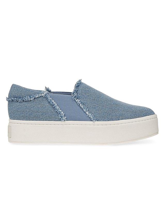 Womens Warren 40MM Denim Slip-On Sneakers Product Image