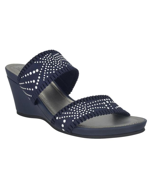 Impo Womens Verbena Embellished Stretch Wedge Sandals Product Image