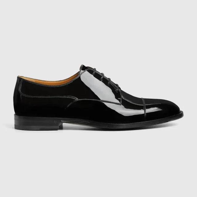 GUCCI Lace-up Oxford Shoes In Black Product Image