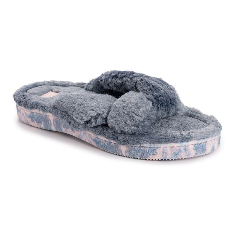 MUK LUKS Lesedi Shearling Womens Slide Slippers Pink Product Image