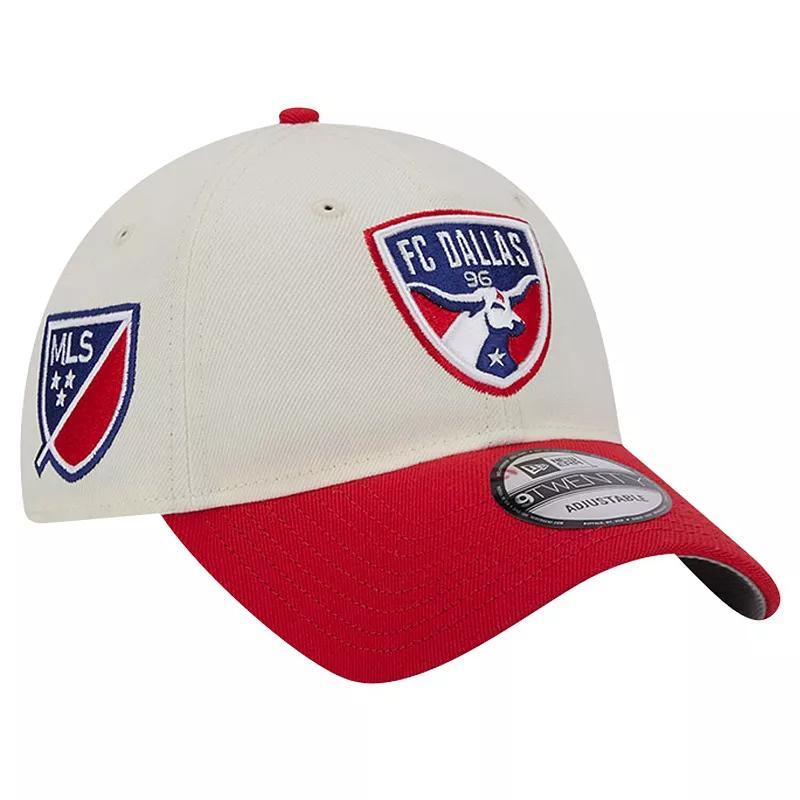 Mens New Era White Fc Dallas 2024 Kick Off Collection 9TWENTY Adjustable Hat Product Image