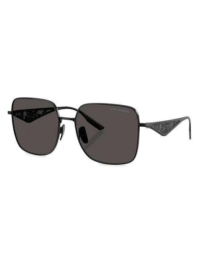 Womens 57MM Square Sunglasses Product Image