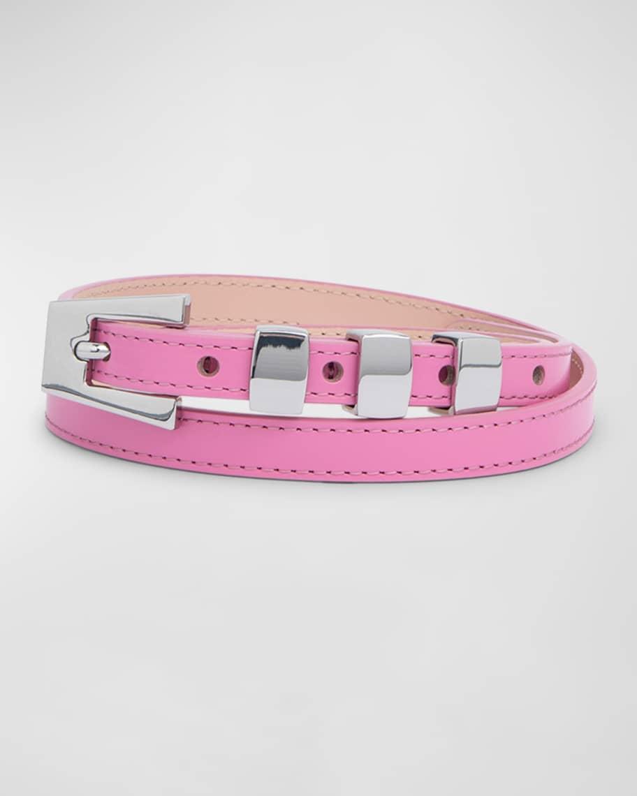 Vic Skinny Semi-Patent Leather Belt Product Image