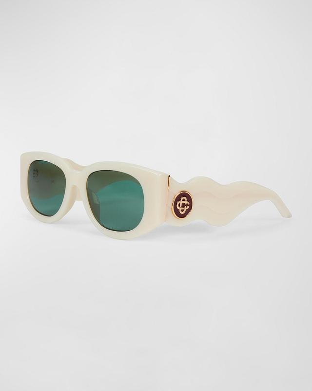 Mens Wave Sun Monogram Oval Sunglasses Product Image